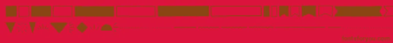 GarlicSaltExtras Regular Font – Brown Fonts on Red Background