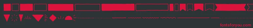 GarlicSaltExtras Regular Font – Red Fonts on Black Background