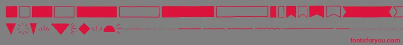 GarlicSaltExtras Regular Font – Red Fonts on Gray Background