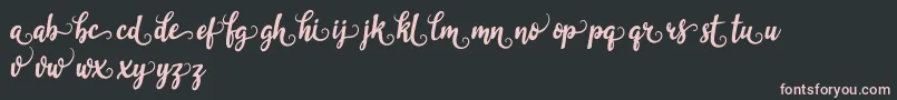 garlixbrown Font – Pink Fonts on Black Background