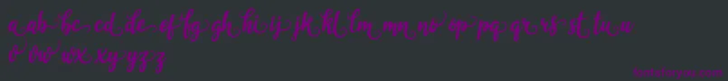 Weitere Informationen zur garlixbrown-Schriftart garlixbrown-Schriftart – Violette Schriften auf schwarzem Hintergrund
