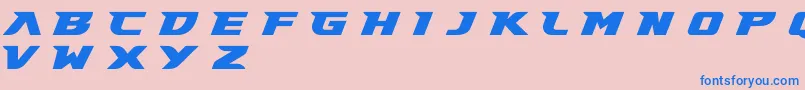 Шрифт Gary Fisher Demo – синие шрифты на розовом фоне
