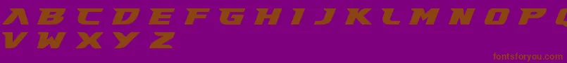 Шрифт Gary Fisher Demo – коричневые шрифты на фиолетовом фоне