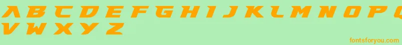 Gary Fisher Demo Font – Orange Fonts on Green Background