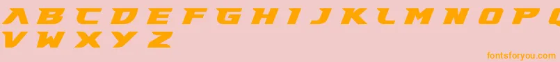 Gary Fisher Demo Font – Orange Fonts on Pink Background