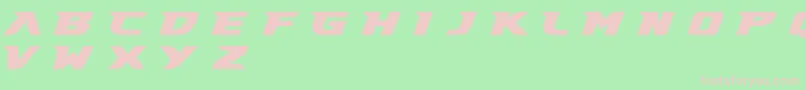 Шрифт Gary Fisher Demo – розовые шрифты на зелёном фоне