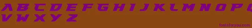 Шрифт Gary Fisher Demo – фиолетовые шрифты на коричневом фоне