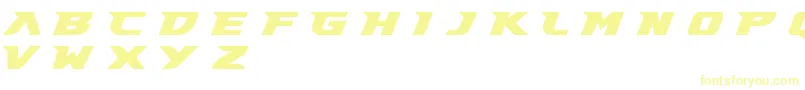 Шрифт Gary Fisher Demo – жёлтые шрифты на белом фоне