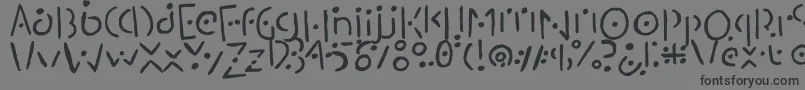 Шрифт Martianesque – чёрные шрифты на сером фоне