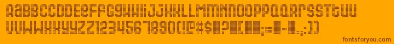 More about GAS Font GAS Font – Brown Fonts on Orange Background