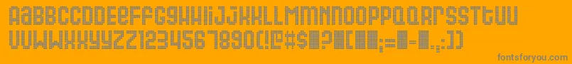 GAS      Font – Gray Fonts on Orange Background