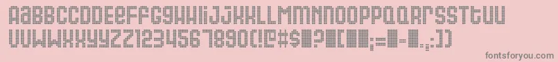 GAS      Font – Gray Fonts on Pink Background