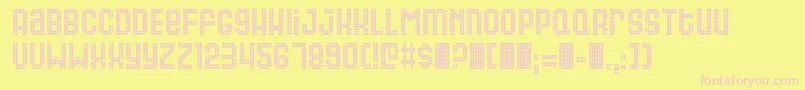 GAS      Font – Pink Fonts on Yellow Background