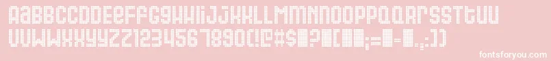 GAS      Font – White Fonts on Pink Background