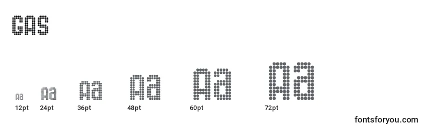 GAS      (127730) Font Sizes