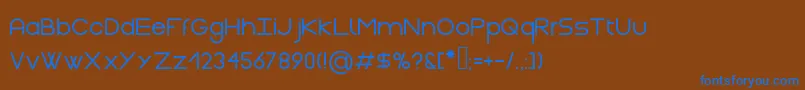 Gasalt Black Font – Blue Fonts on Brown Background