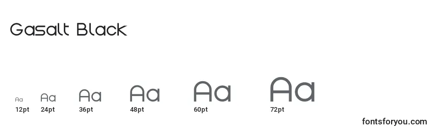 Gasalt Black Font Sizes