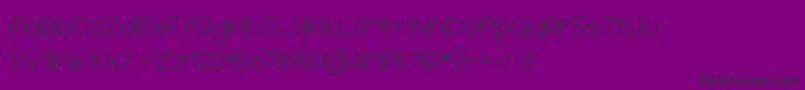 Fonte Gasalt Regular – fontes pretas em um fundo violeta