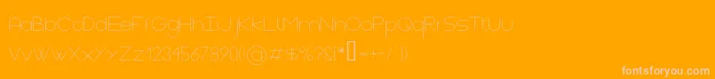 Police Gasalt Thin – polices roses sur fond orange