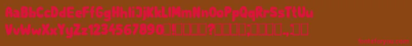 GasBags Regular Font – Red Fonts on Brown Background
