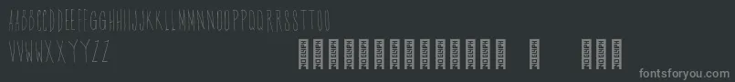 Шрифт GascoigneFont Regular – серые шрифты на чёрном фоне