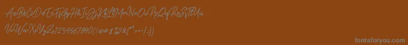 Шрифт Gasterye Bold – серые шрифты на коричневом фоне