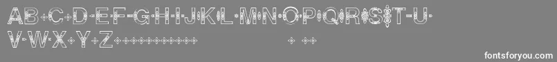 Helveticialien Font – White Fonts on Gray Background