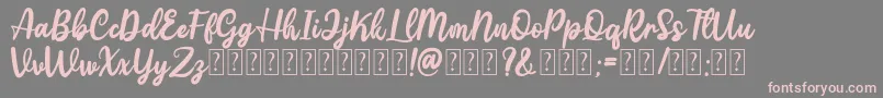 More about Gattely DEMO Font Gattely DEMO Font – Pink Fonts on Gray Background