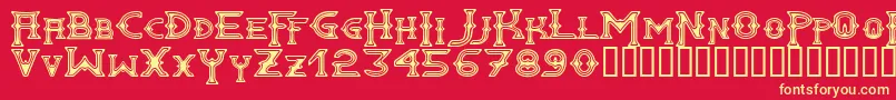 GAWAIN   Font – Yellow Fonts on Red Background