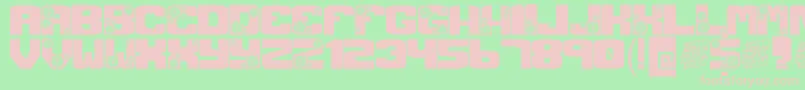 フォントGCRANK – 緑の背景にピンクのフォント