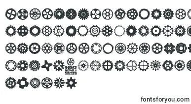 Gears Icons font – Helvetica Fonts