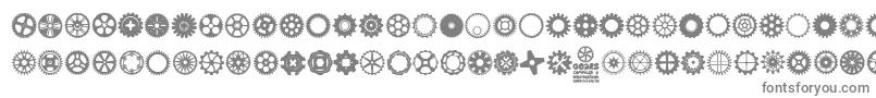 Шрифт Gears Icons – серые шрифты