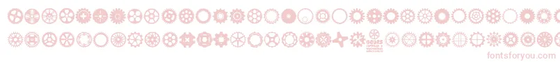 Fonte Gears Icons – fontes cor-de-rosa