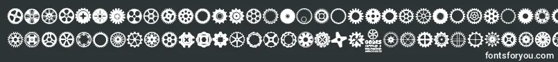 fuente Gears Icons – fuentes blancas