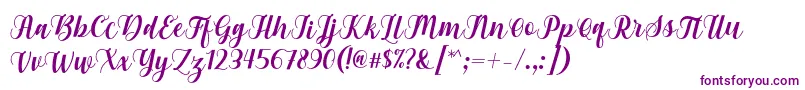 Gebrina Font by Keithzo 7NTypes Font – Purple Fonts on White Background