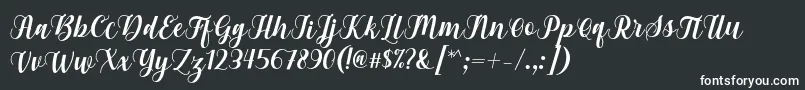 Gebrina Font by Keithzo 7NTypes-fontti – valkoiset fontit