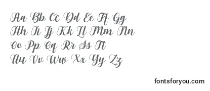 Gebrina Font by Keithzo 7NTypes -fontin tarkastelu