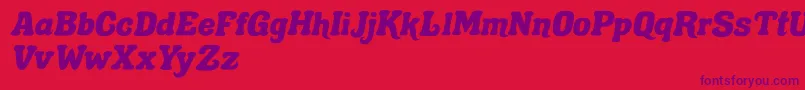 Шрифт Gecko Lunch – фиолетовые шрифты на красном фоне
