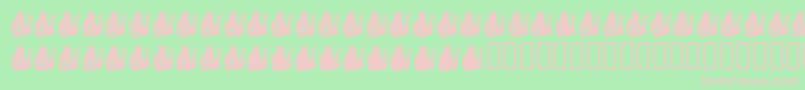 KrTriton Font – Pink Fonts on Green Background