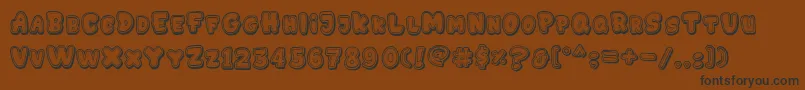 GEDEBOOG LINE Font – Black Fonts on Brown Background