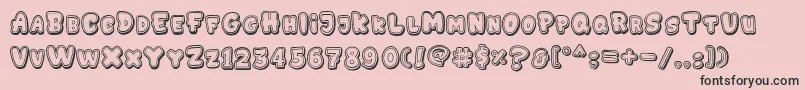 GEDEBOOG LINE Font – Black Fonts on Pink Background