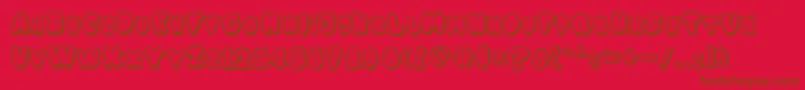 GEDEBOOG LINE Font – Brown Fonts on Red Background