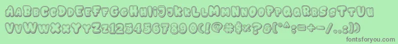 GEDEBOOG LINE Font – Gray Fonts on Green Background