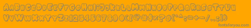 GEDEBOOG LINE Font – Gray Fonts on Orange Background