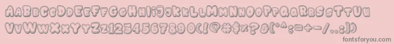 GEDEBOOG LINE Font – Gray Fonts on Pink Background