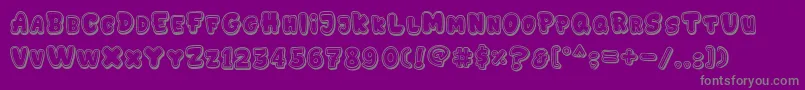 GEDEBOOG LINE Font – Gray Fonts on Purple Background