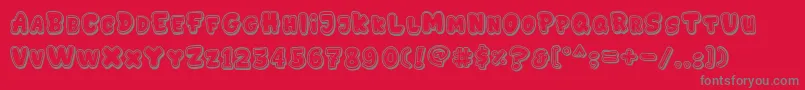 GEDEBOOG LINE Font – Gray Fonts on Red Background