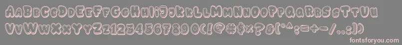 GEDEBOOG LINE Font – Pink Fonts on Gray Background