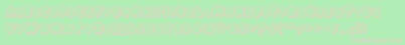 GEDEBOOG LINE Font – Pink Fonts on Green Background