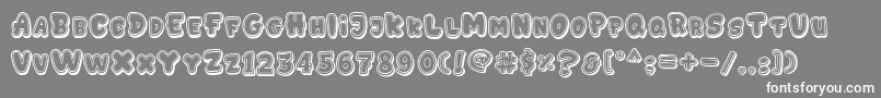 GEDEBOOG LINE Font – White Fonts on Gray Background